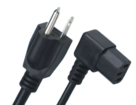 Japan Power Cords, JlS C 8303 Plug To lEC 60320 C13 Right Angle Connector Type B, 3 Poles Plug, PSE Certified Japan Power Cords, JlS C 8303 Plug To lEC 60320 C13 Right Angle Connector Type B, 3 Poles Plug, PSE Certified